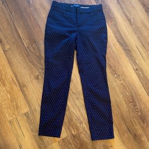 Navy w/ white dots. Sloan Curvy Fit pants